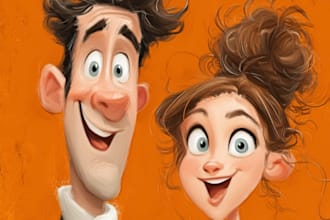 draw beautiful caricature sketch from photo