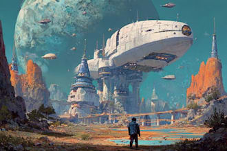 design futuristic scifi characters and concept art