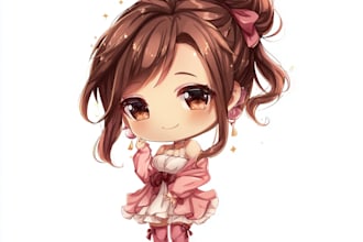 draw cute anime chibi character