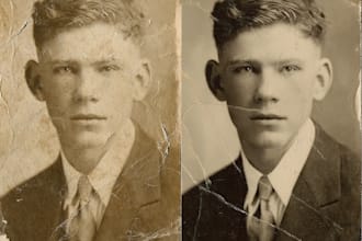 restore, repair, fix and colorize your old damaged photos