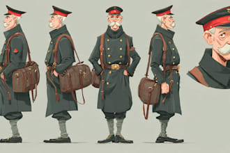 draw military character design or any illustration for you