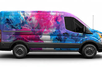 design a professional wrap for your car, bus, truck, etc