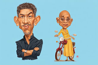 draw cartoons and caricatures