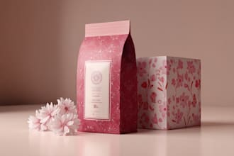 design professional pouch product packaging design