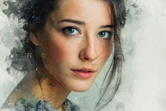 draw a watercolor effect to your photos in photoshop
