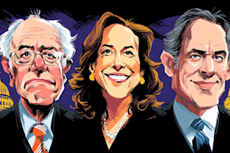 do digital political cartoon for political cartoon