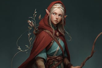turn your ideas into a fancy concept fantasy character art