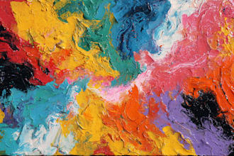 abstract painting art or color abstract art
