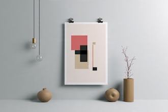 design a minimalist poster or flyer