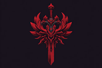 awesome rpg fantasy or sci fi logo for you