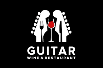 create modern bar, wine, restaurant or beverage logo design