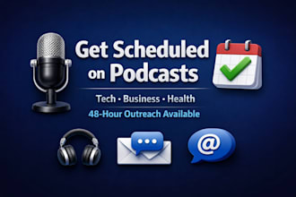 schedule podcast guest interviews for tech, business and health podcasts