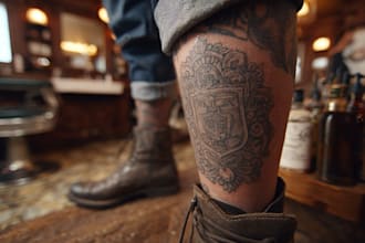 create logo for tattoo studio and tattoo artist