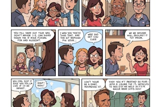draw a custom cartoon comic strip for you