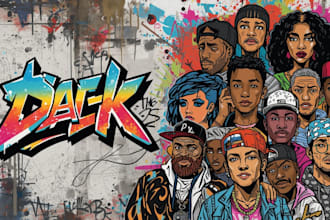 do graffiti art design for your logo name, or word