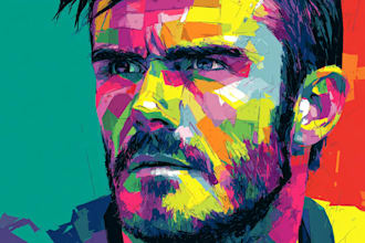 create wpap pop art sport potrait