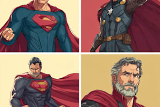 superhero character for comics