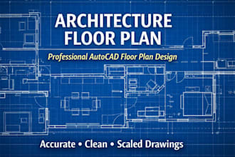 create professional architecture floor plan and autocad floor plan design