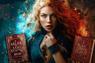 design fantasy book cover or ebook cover