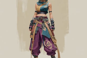 create ai generated character or concept art