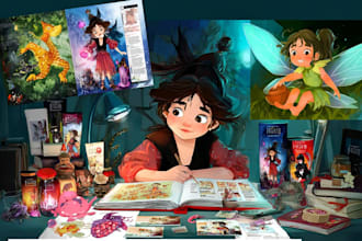 design professional children storybook illustration
