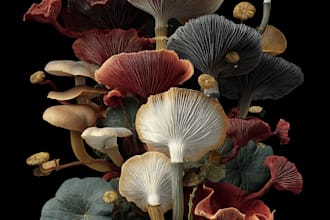 craft captivating fungi and botanical art