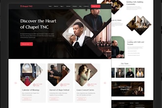 design or redesign a modern church website