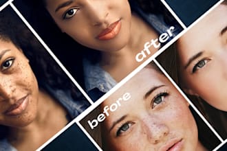 do photo retouching and high end photo editing using photoshop