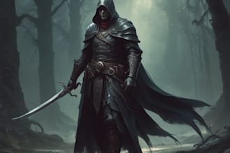 design a fantasy, dark fantasy character concept