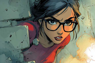 design comic book illustration with comic book illustrator