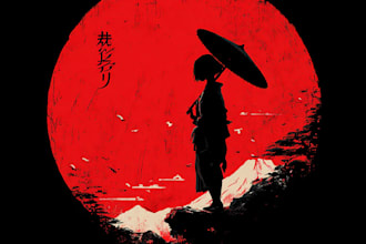 making a japanese t shirt design