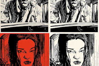 draw comic book art and illustrations