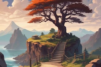 make cartoon background illustration