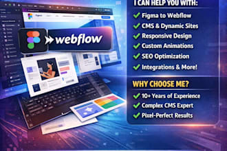 convert figma to webflow with cms and dynamic content