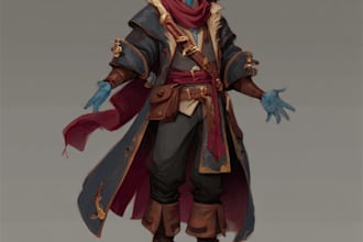 make a dnd character art and rpg character