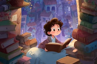 children story book illustration children story book