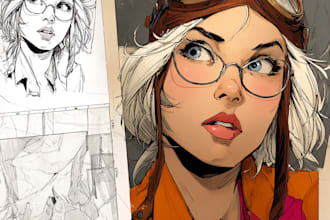 do comics book pages, storyboards, illustrations