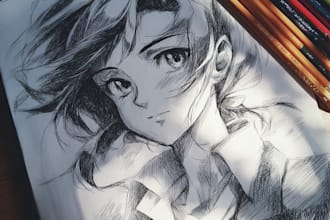 draw high quality anime art