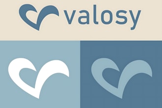 do modern high quality love, heart logo design