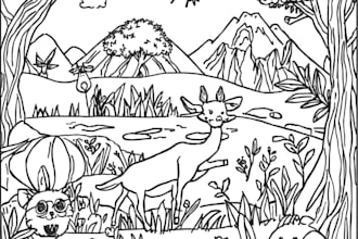 draw coloring book pages for amazon KDP