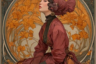 anything in art nouveau style