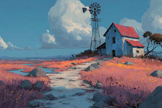 design fantasy magical landscape and all concept art