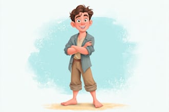 illustrate gorgeous disney portrait painting