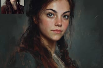 realistic conceptual or fantasy digital portrait