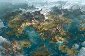do fabulous fantasy map illustration
