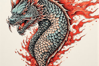 design a professional japanese tattoo design