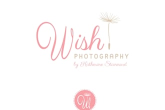 design a professional photography watermark signature logo