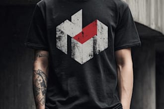 design a modern, edgy brutalism streetwear t shirt