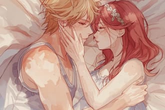 draw anime nsfw art for your oc