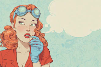 draw retro vintage illustration cartoon character